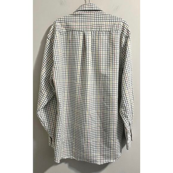 Southern Casanova Gingham Button Down in Cream Mens Large - Picture 2 of 8